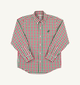 TBBC Deans List Dress Shirt Richmond Red/Kelly Green Gingham