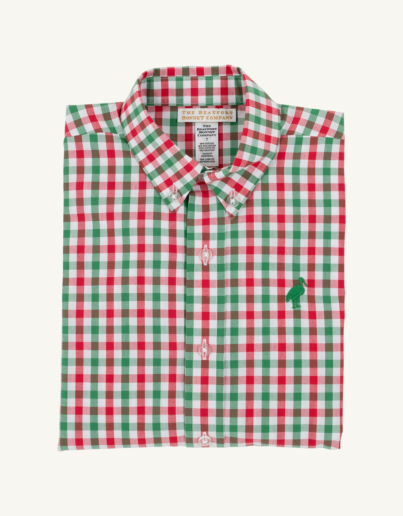 TBBC Deans List Dress Shirt Richmond Red/Kelly Green Gingham