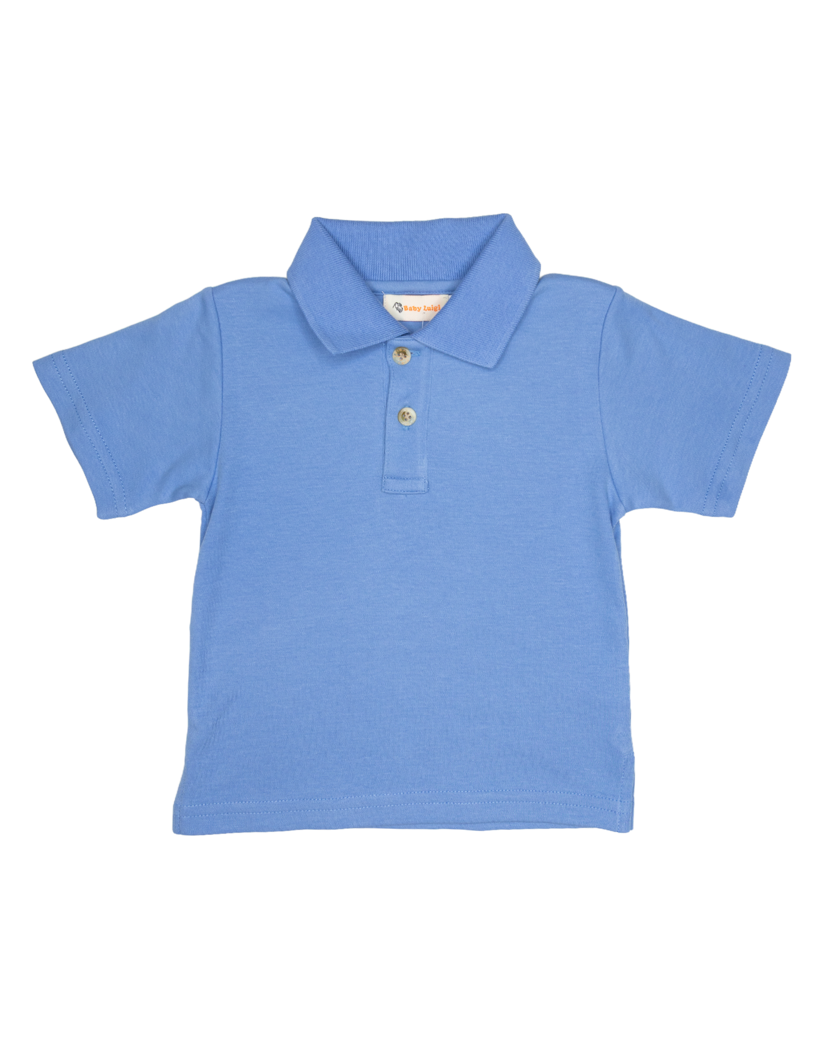Luigi TP017 S/S Solid Polo 10 Chambray