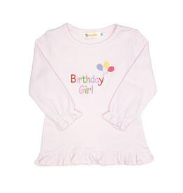 Luigi Ruffle Shirt Pink Birthday Girl