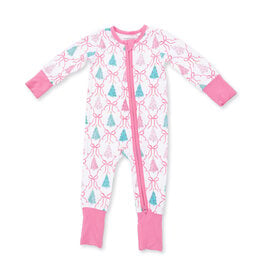 Angel Dear 2 Way Zipper Romper Bow Trellis Tree