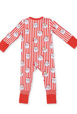 Angel Dear ADF26 2 Way Zipper Romper Vintage Santa Stripe