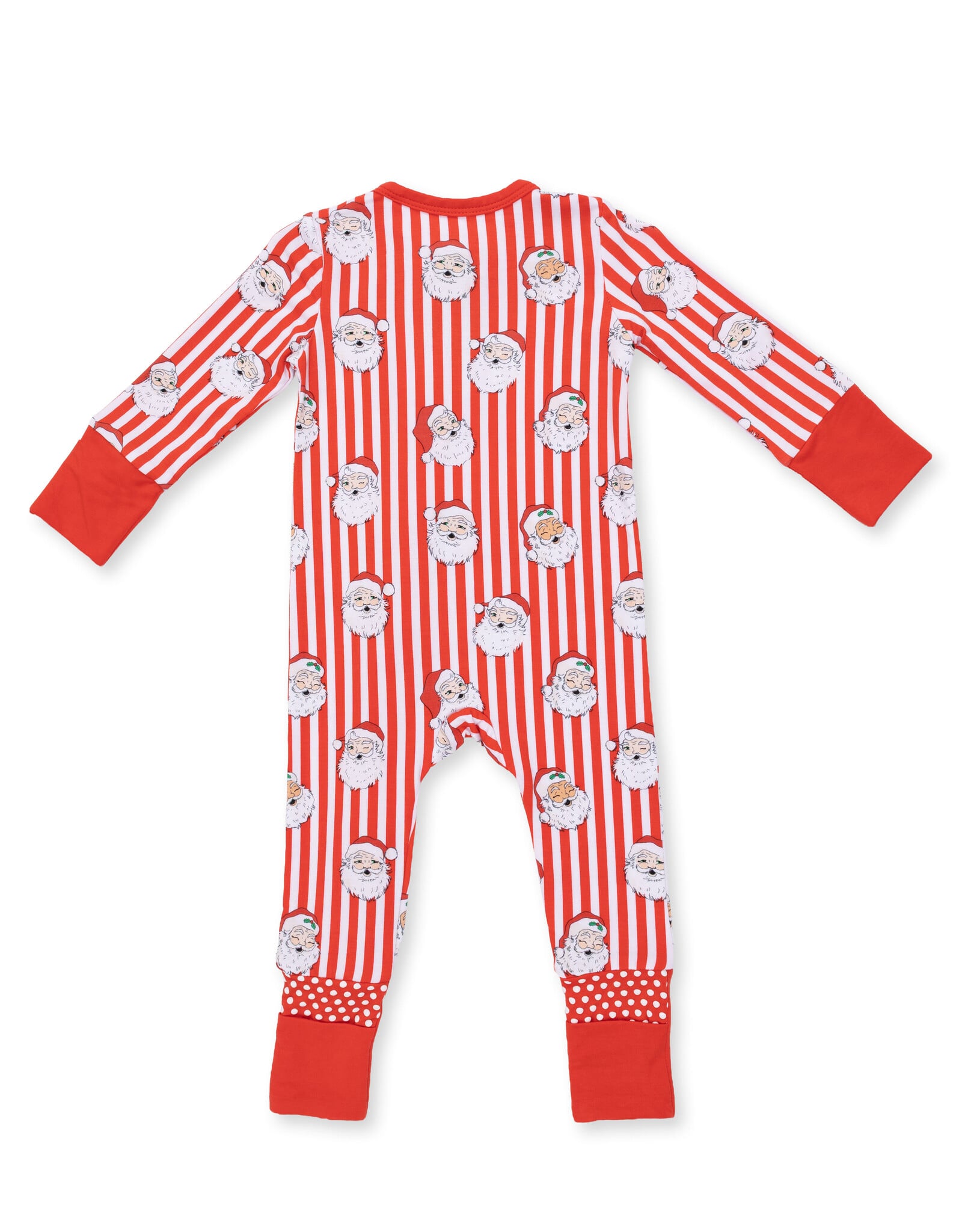 Angel Dear ADF26 2 Way Zipper Romper Vintage Santa Stripe