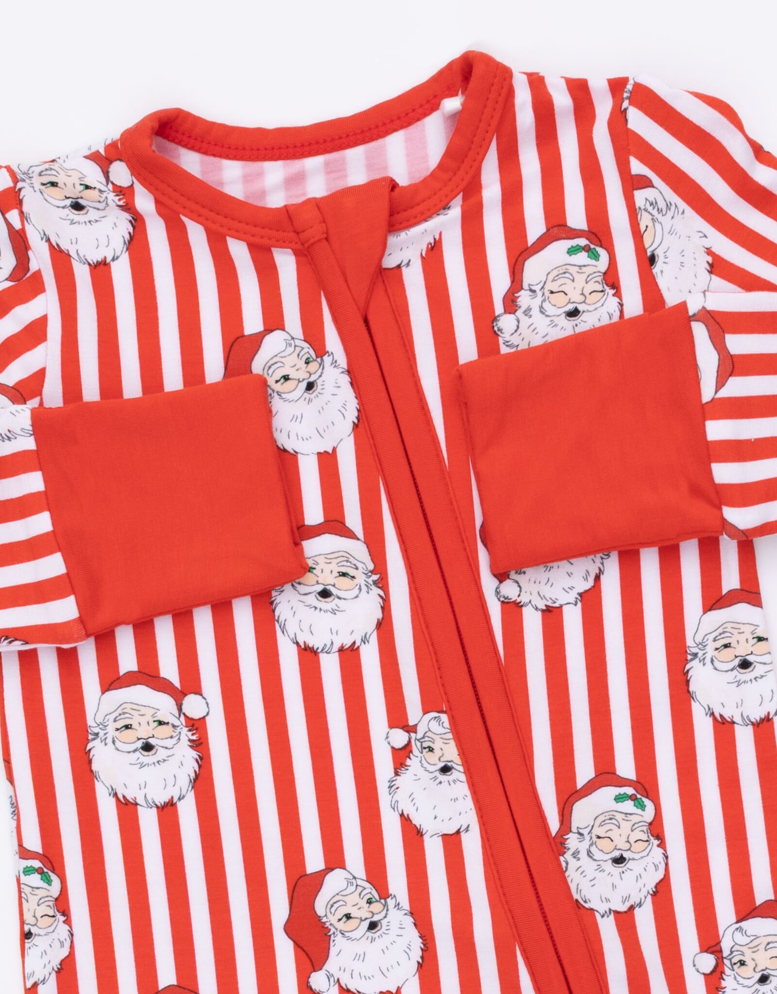 Angel Dear ADF26 2 Way Zipper Romper Vintage Santa Stripe