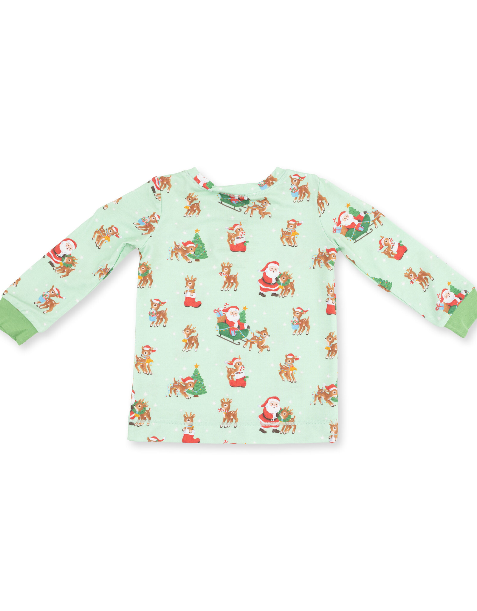Angel Dear ADF26 Loungewear Vintage Reindeer & Santa GREEN