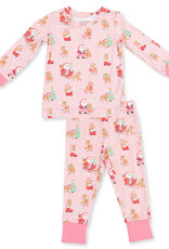 Angel Dear ADF26 Loungewear Vintage Reindeer & Santa PINK