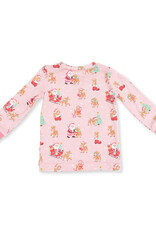 Angel Dear ADF26 Loungewear Vintage Reindeer & Santa PINK