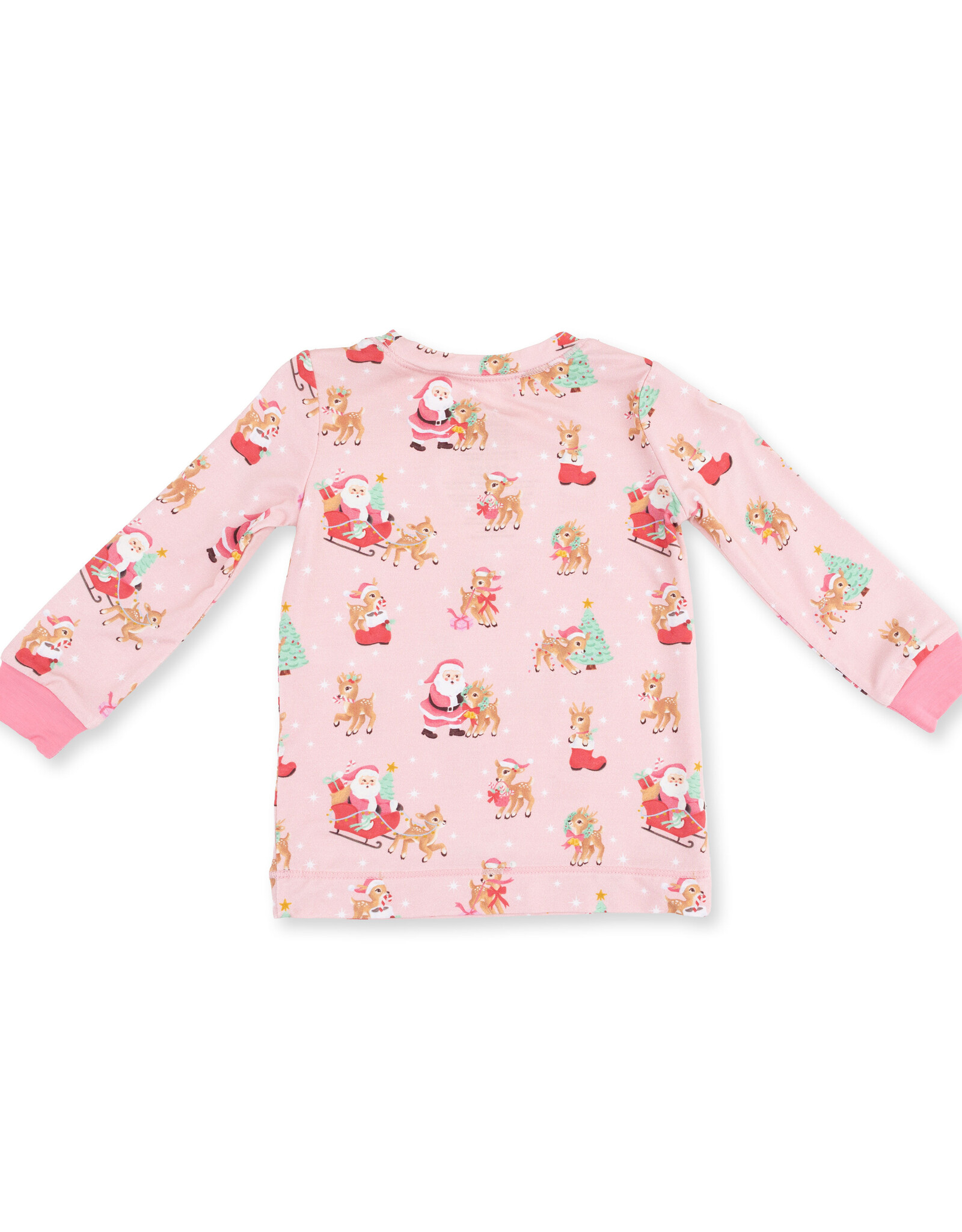 Angel Dear ADF26 Loungewear Vintage Reindeer & Santa PINK