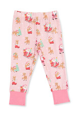Angel Dear ADF26 Loungewear Vintage Reindeer & Santa PINK