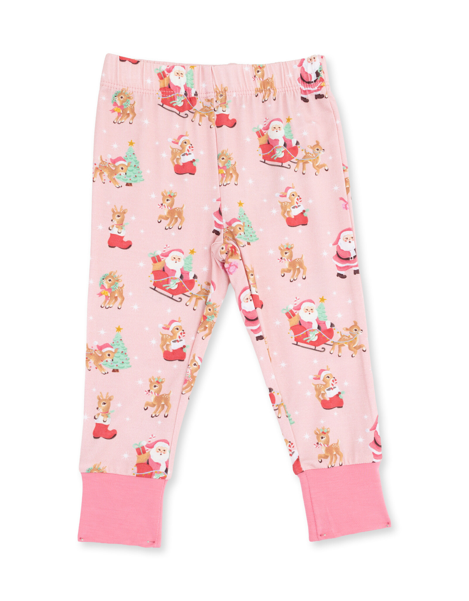 Angel Dear ADF26 Loungewear Vintage Reindeer & Santa PINK