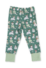 Angel Dear ADF26 Loungewear Christmas Dogs GREEN