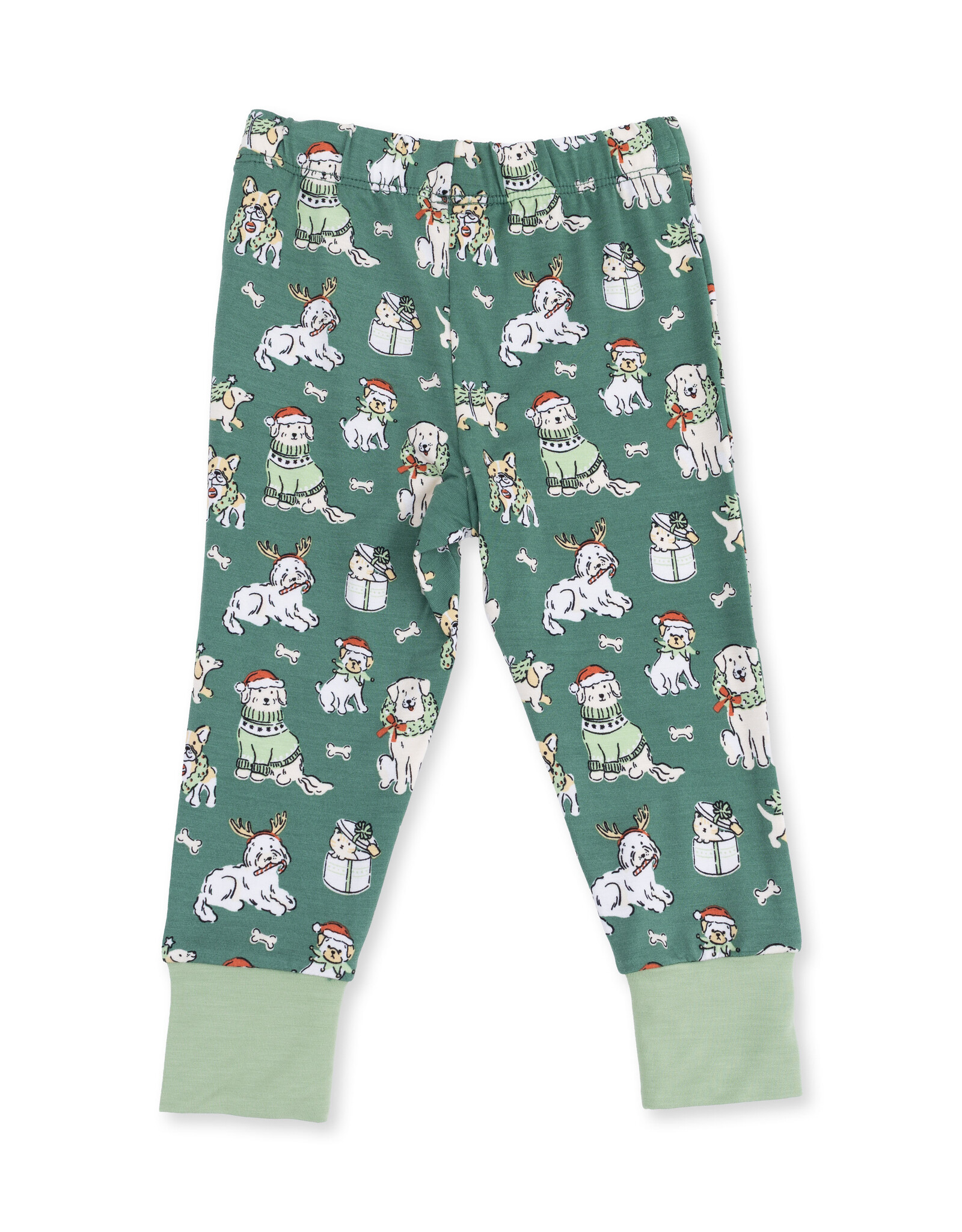 Angel Dear ADF26 Loungewear Christmas Dogs GREEN