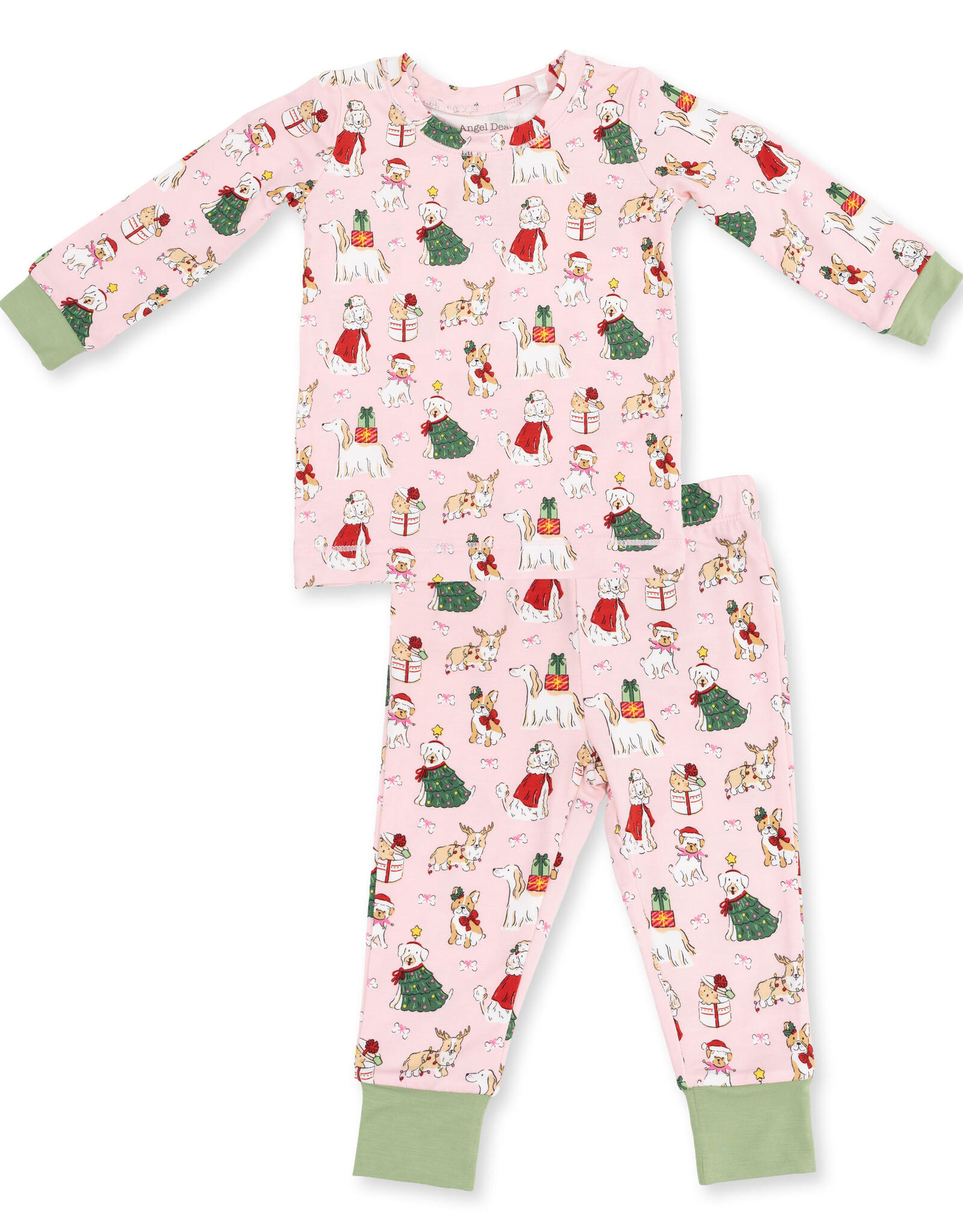 Angel Dear ADF26 Loungewear Christmas Dogs PINK