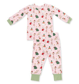 Angel Dear Loungewear Christmas Dogs PINK