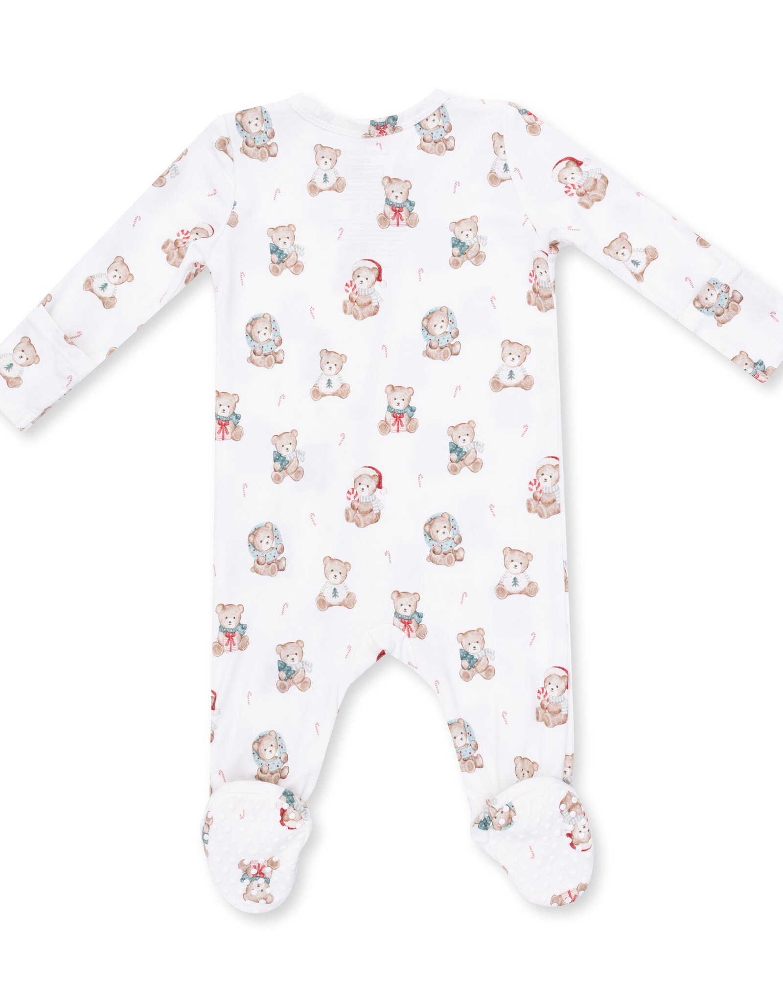 Angel Dear ADF26 2 Way Zipper Footie Christmas Teddy Bears