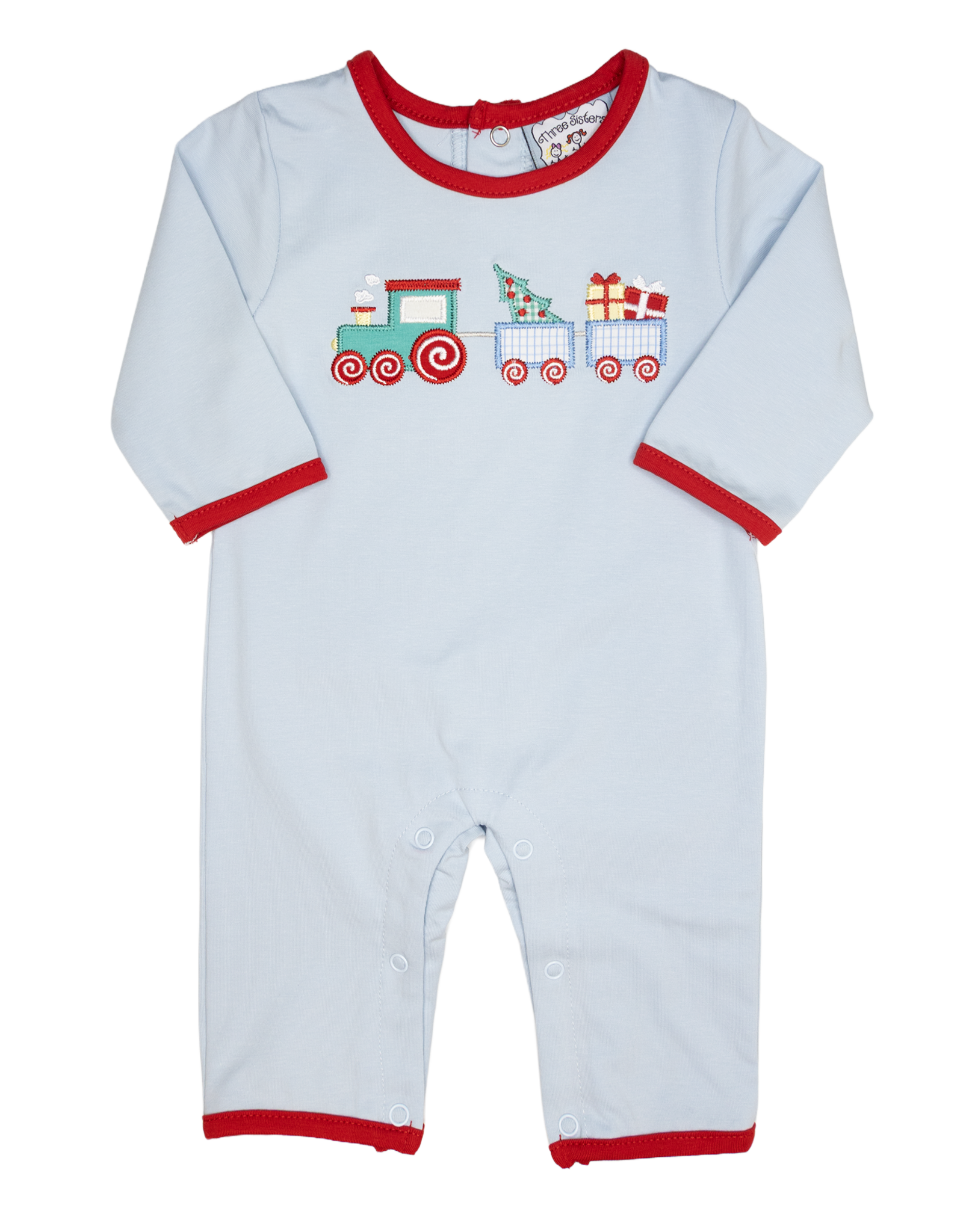 Three Sisters 822 Christmas Train Romper