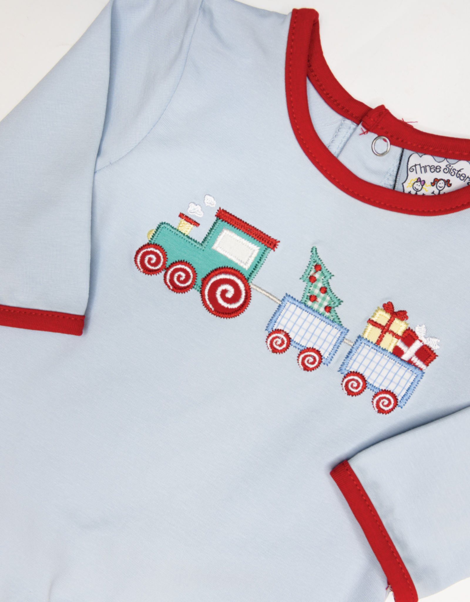 Three Sisters 822 Christmas Train Romper