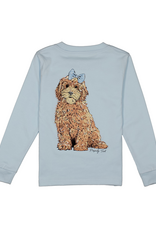 Properly Tied PT26 LS Tee Periwinkle Goldendoodle