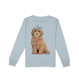 Properly Tied Long Sleeve Tee Periwinkle Goldendoodle