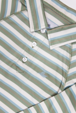 South Bound SBound Polo 4416 Blue/Green/Tan Stripe