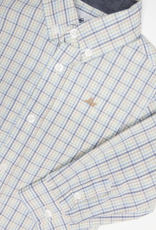 South Bound SBound Dress Shirt 4388 Blue/Tan Check