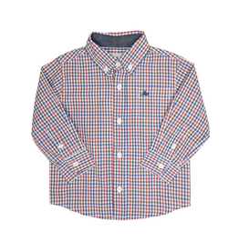 South Bound Dress Shirt Blue/Red Check