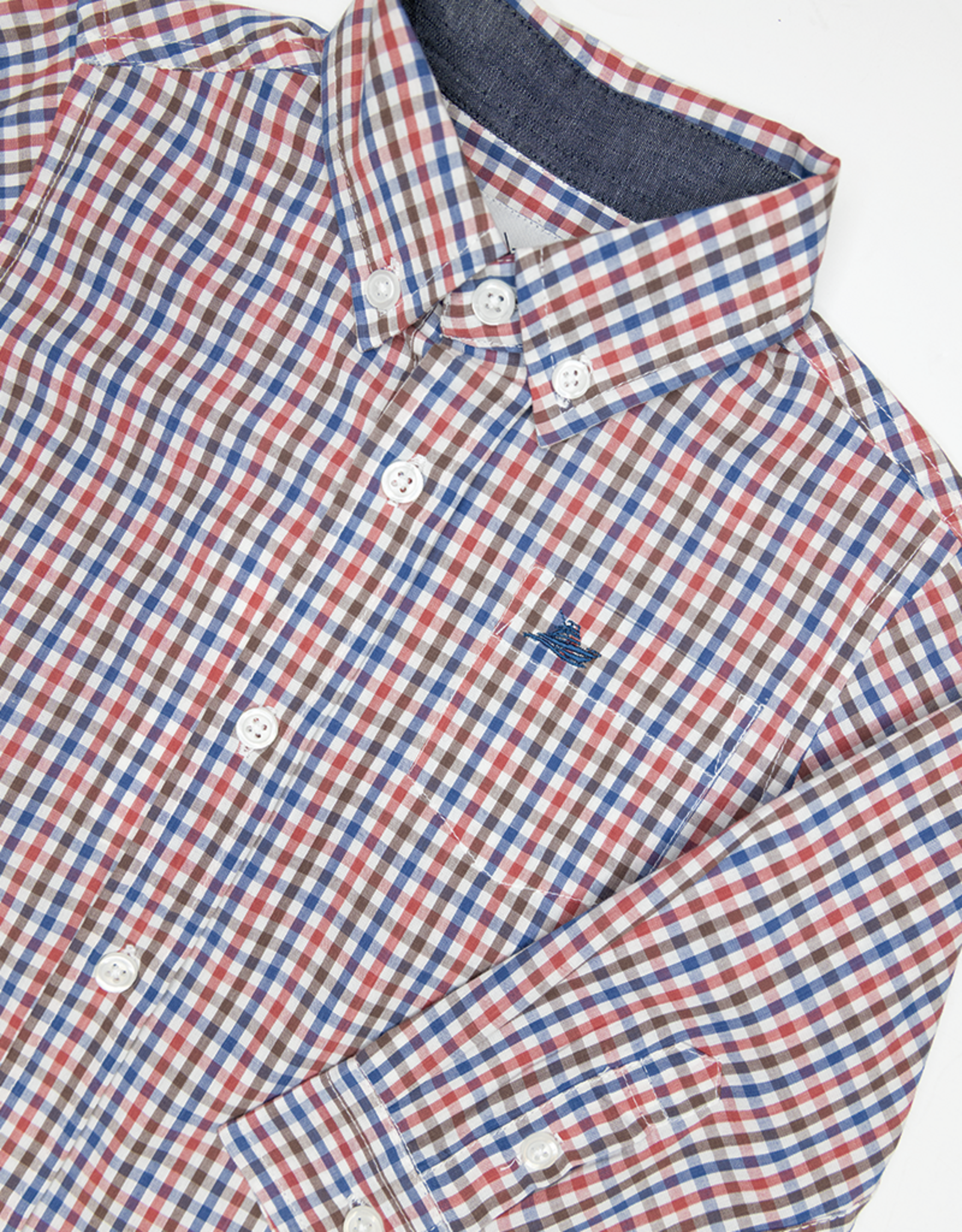 South Bound SBound Dress Shirt 4385 Blue/Red Check
