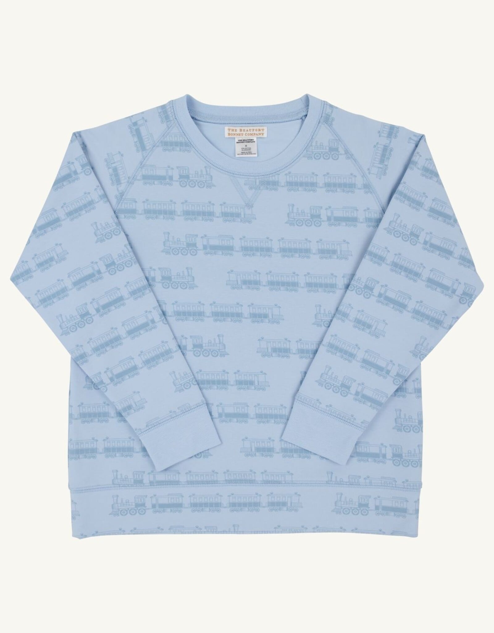 TBBC Cassidy Crewneck Blue Choo Choo
