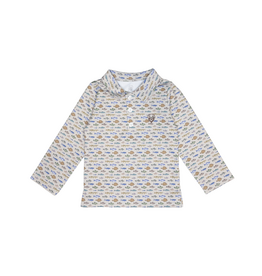 Millie Jay Damian Long Sleeve Polo Fish