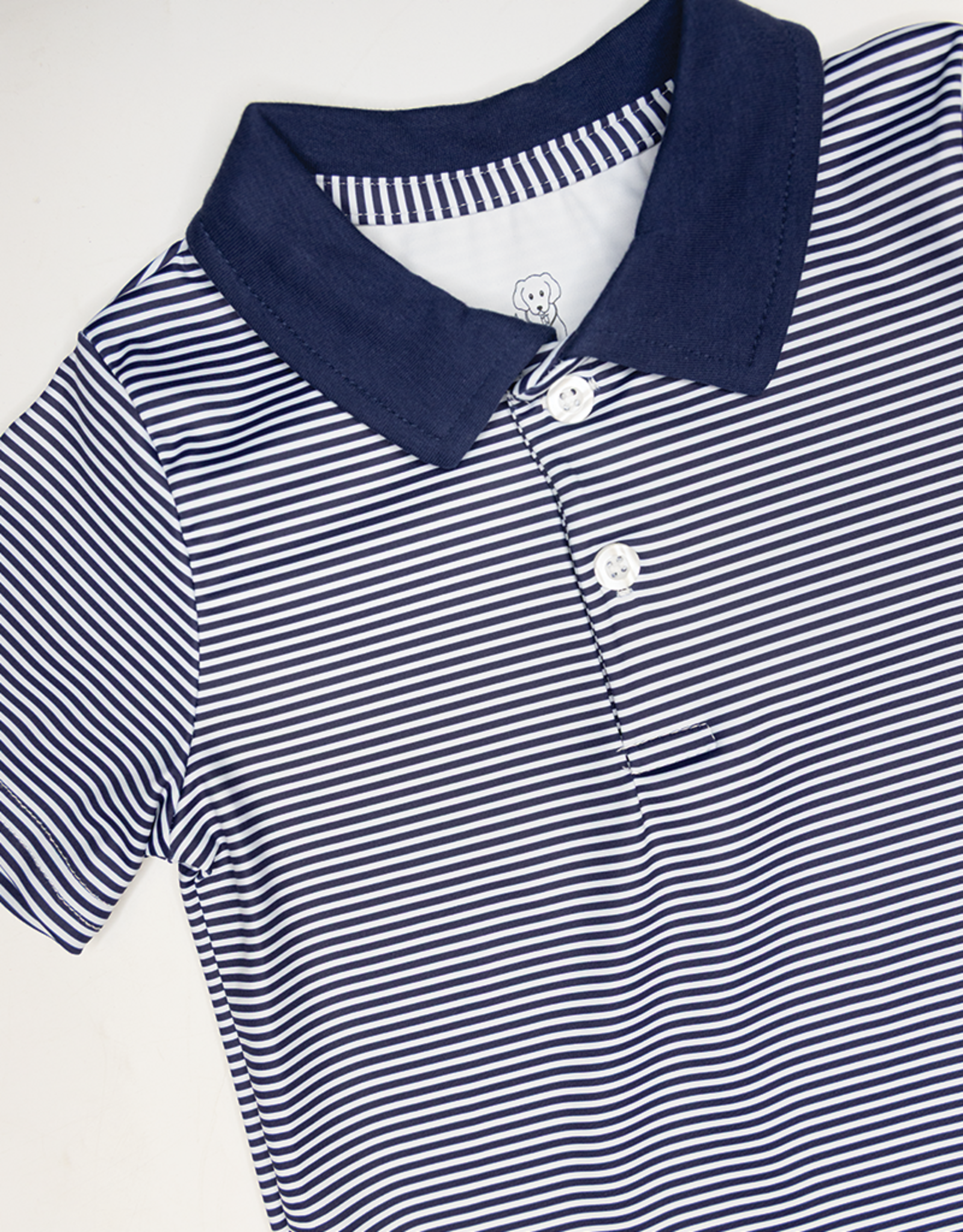 Millie Jay 653 Dawson Polo Navy Stripe