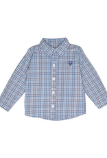 Millie Jay 659 Button Down Shirt Blue Plaid