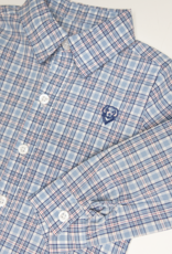 Millie Jay 659 Button Down Shirt Blue Plaid