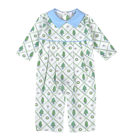 Baby Loren Blue Tree Romper