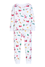 Little English LEF26 Printed RUFFLE Jammies Vintage Christmas