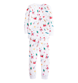 Little English Printed Jammies Vintage Christmas