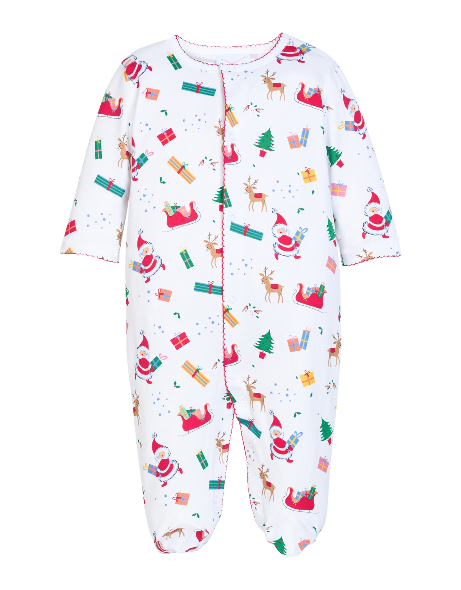 Little English LEF26 Printed Footie Vintage Christmas