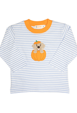 Luigi F26 LS Shirt Blue Stripe Lab Pumpkin