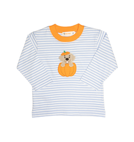 Luigi Long Sleeve Shirt Blue Stripe Lab Pumpkin
