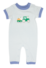 Ishtex 6F083 Pumpkin Applique Boy Romper