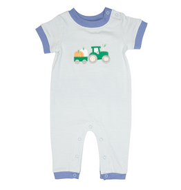 Ishtex Pumpkin Applique Boy Romper