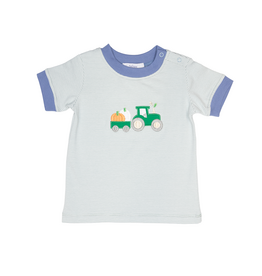 Ishtex Pumpkin Applique Shirt