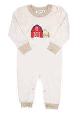 Ishtex 6F144 Farm Applique Boy Romper