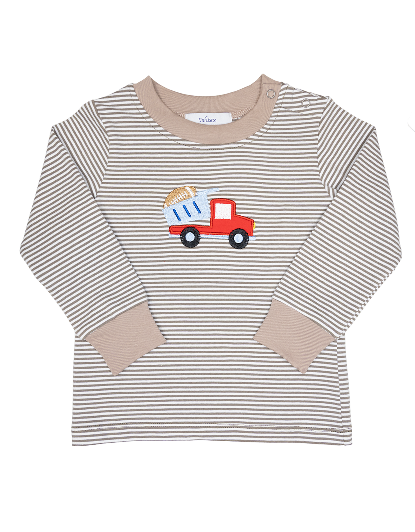 Ishtex 6F089 Dumptruck Applique Shirt