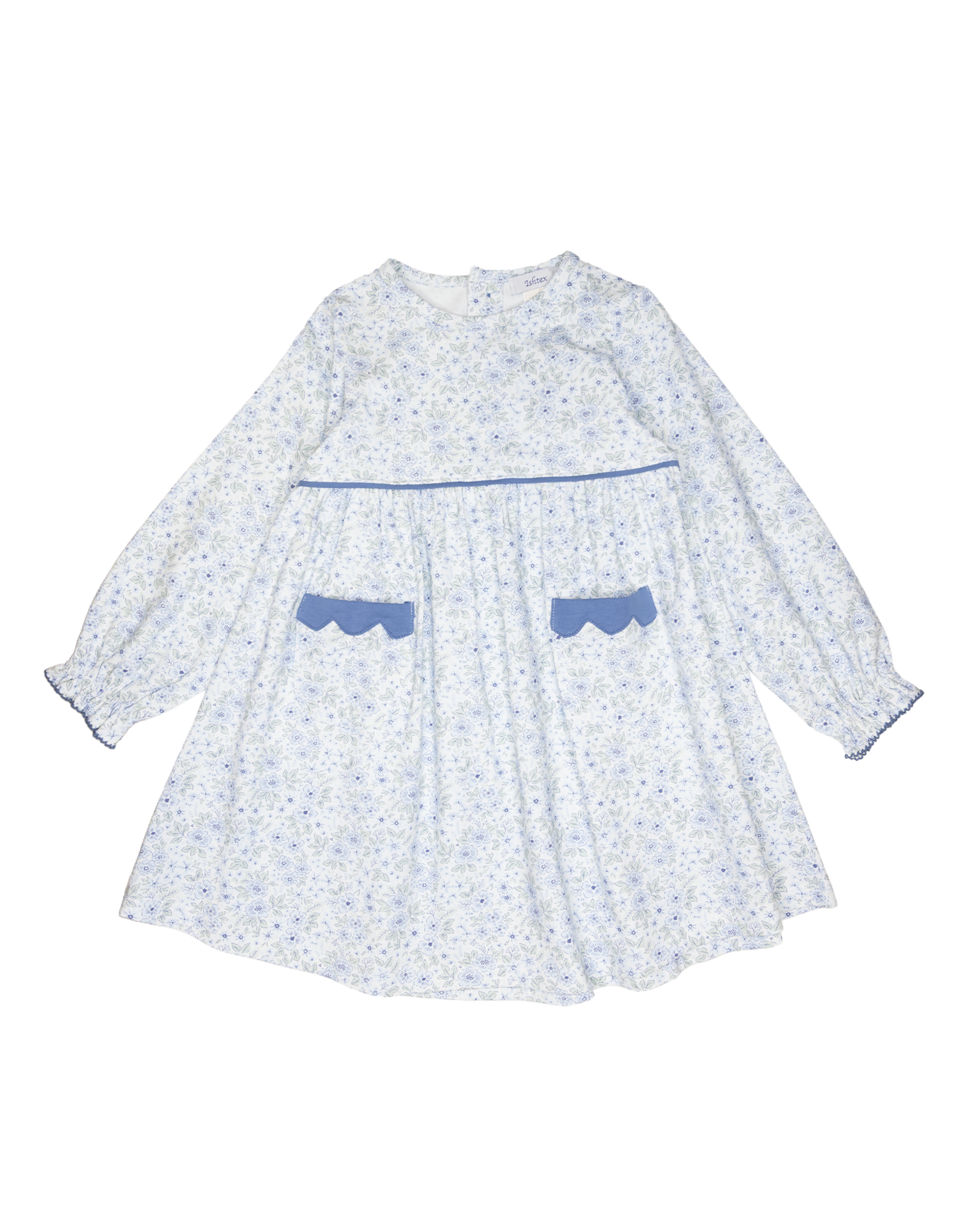 Ishtex 6F092 Ditsy Flower Empire Dress