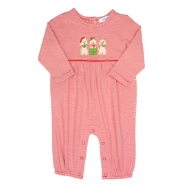Ishtex Holiday Dog Trio GIRL Romper