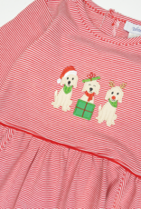 Ishtex 6F159 Holiday Dog Trio Dress