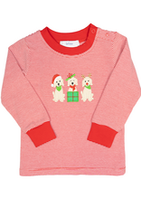 Ishtex 6F161 Holiday Dog Applique Shirt