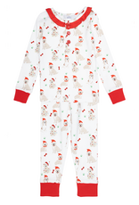 Ishtex 6F186 RUFFLE Santa Paws PJ Set