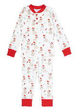 Ishtex 6F187 Santa Paws PJ Set