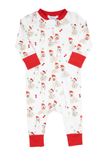 Ishtex 6F185 Santa Paws Playsuit